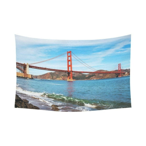 San Francisco California Golden Gate bridge hanging tapestry wall art